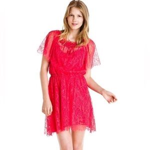 Free People Cherry Pop Lace Dress